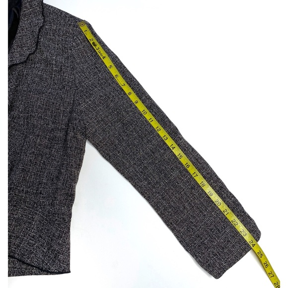 Sandro Sportswear Gray Ruffle Front Blazer Jacket - Picture 6 of 6